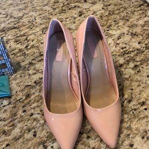 Nude Patent Pink Pumps